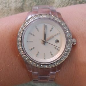 Clear Fossil Women's Watch